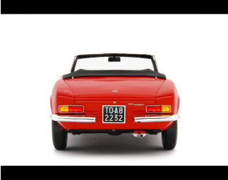 Fiat 124 Sport Spider AS (1438 cc.) 1968 Rosso Laudoracing 1:18 Resinemodell (Türen, Motorhaube... nicht zu öffnen!)
